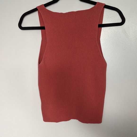 Forever 21 - Coral Pink Ribbed Tank- US size large - Picture 6 of 6